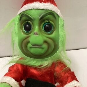 The Grinch Monster Holiday Doll Desk Ornament  Green Grinch